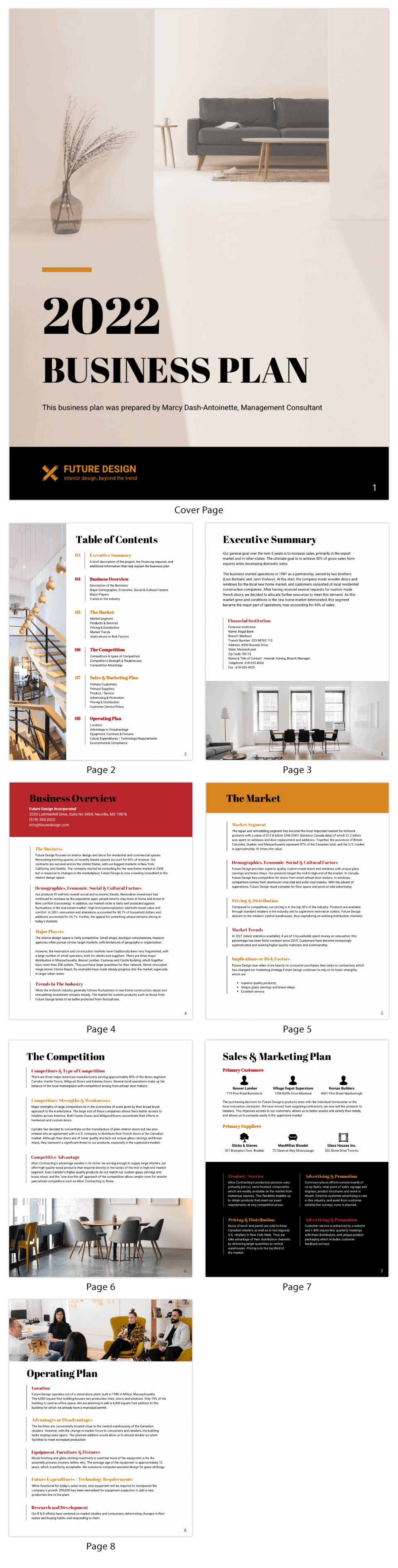 Design Consultant Business Plan Template