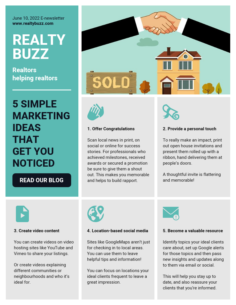 Real Estate Newsletter