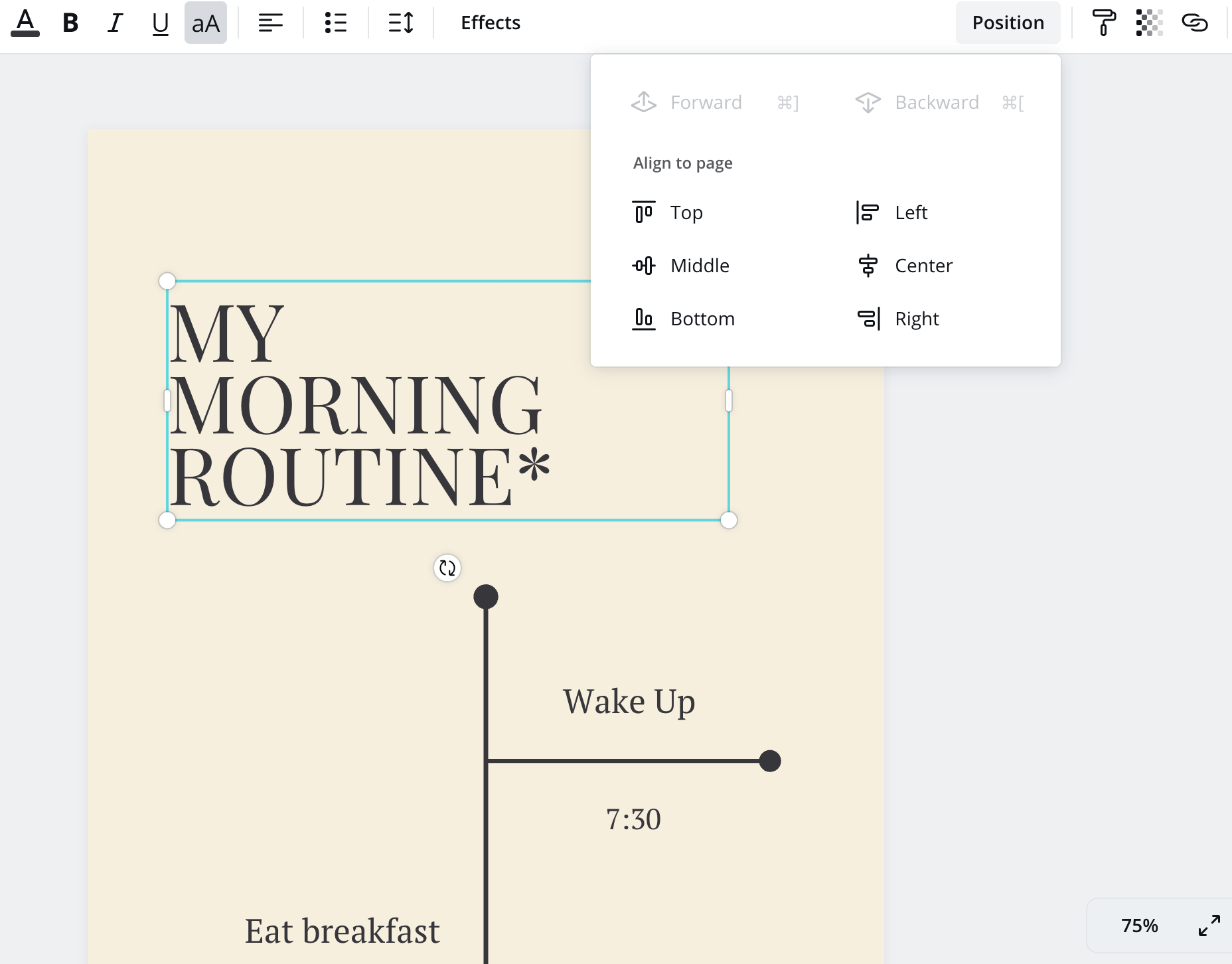 Canva vs Venngage Canva Alignment