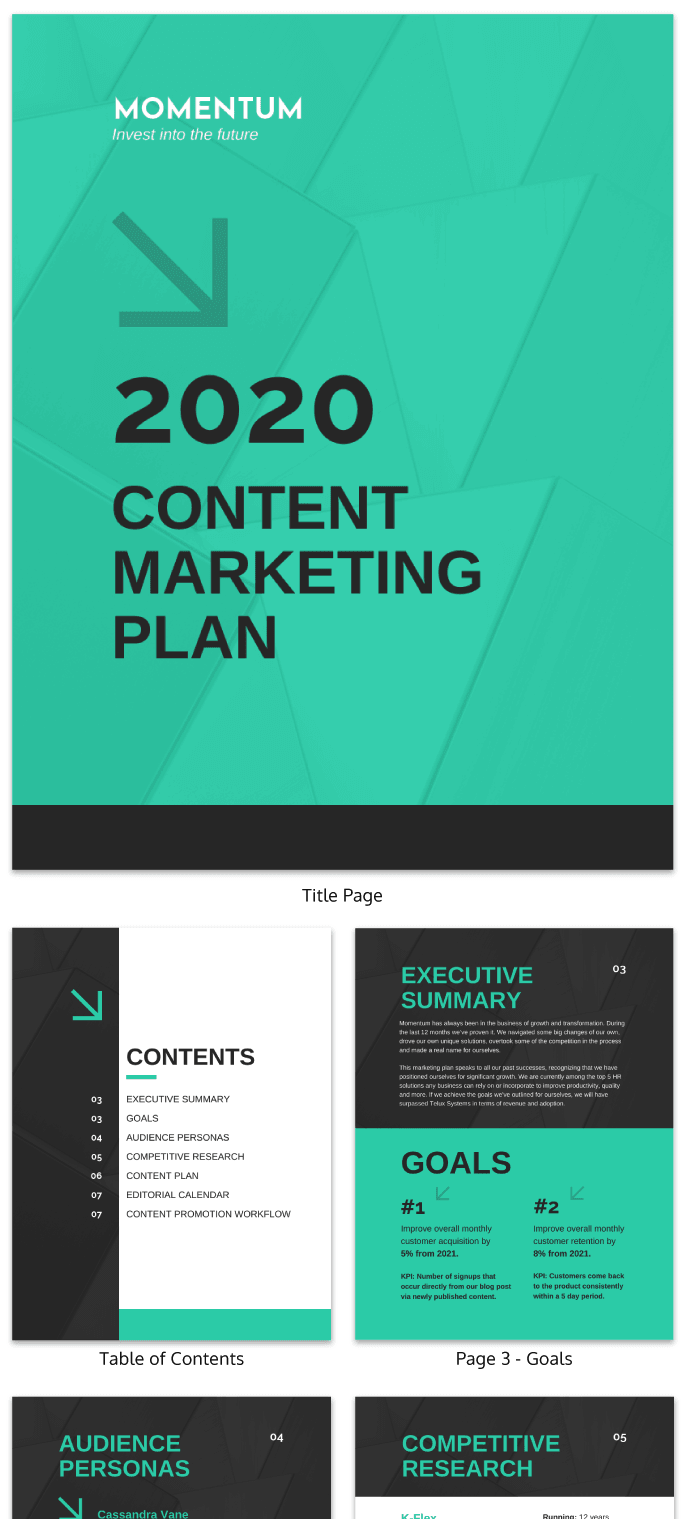 Content Marketing Project Plan Template