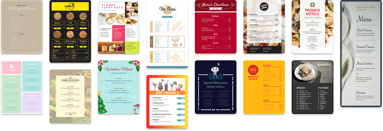 Menu Templates