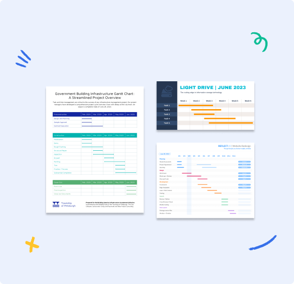 Pick the right template for your Gantt chart