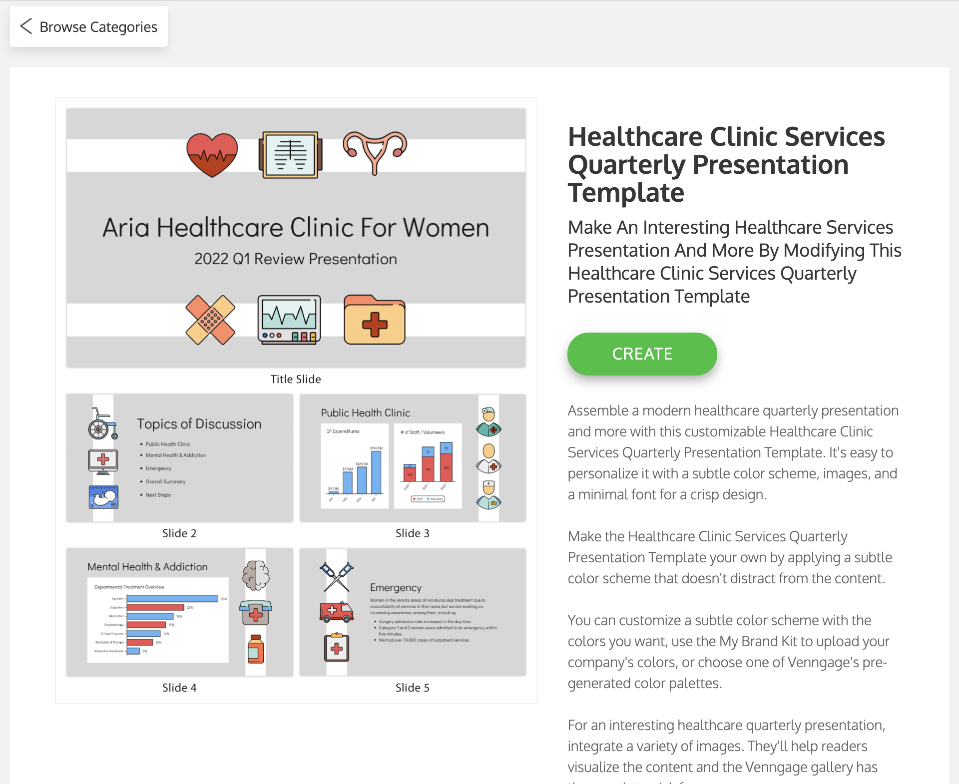 Venngage vs PowerPoint Venngage Healthcare Presentation Template