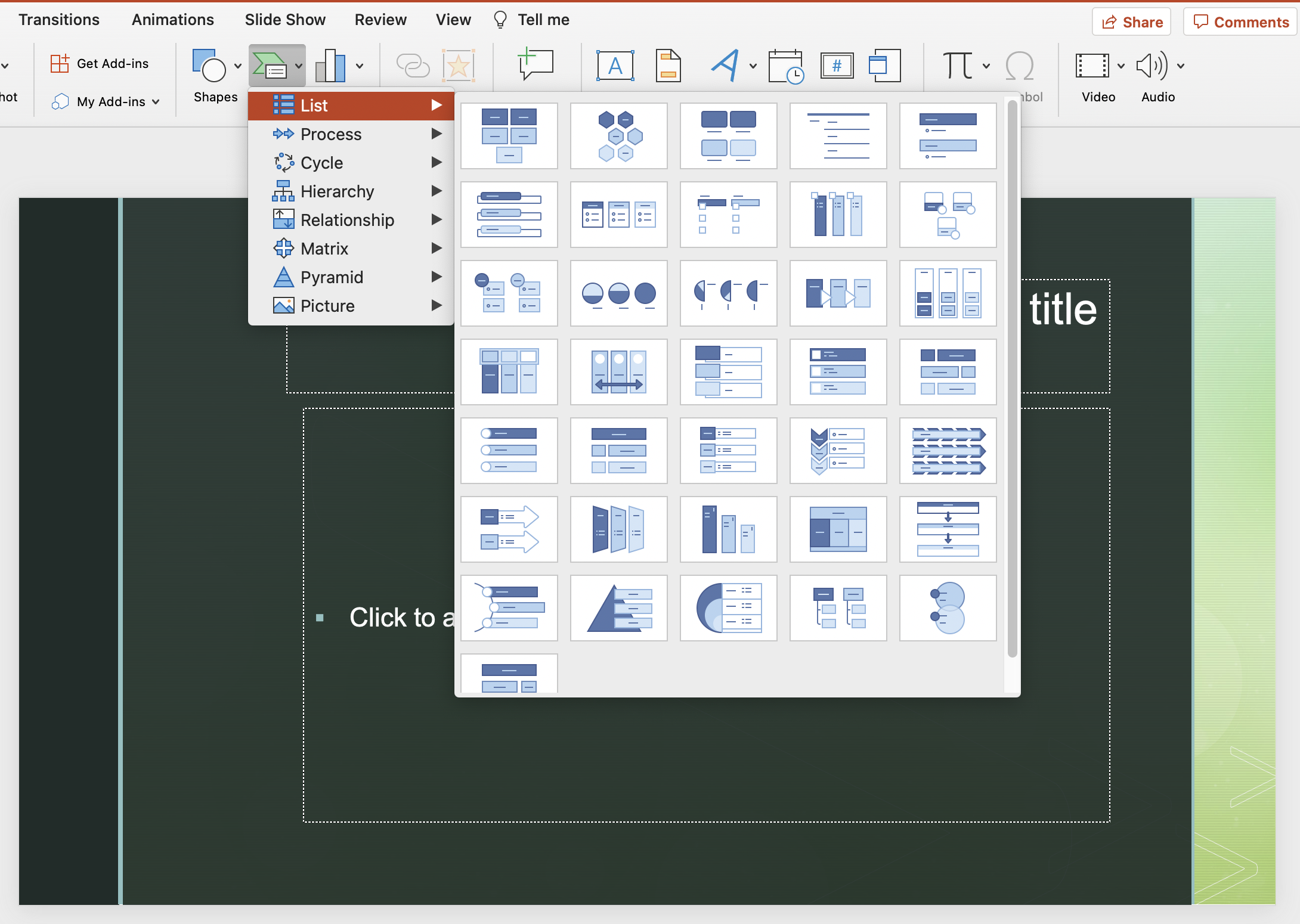 PowerPoint vs Venngage PowerPoint SmartArt