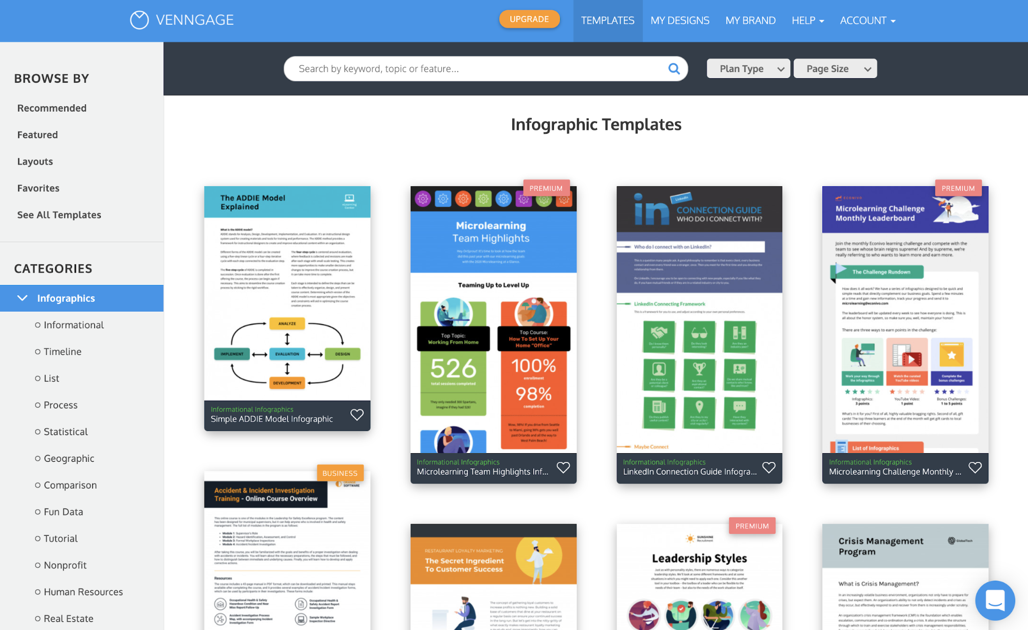 Venngage vs Visme Templates Page 2